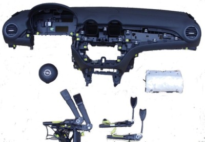 Opel adam приборная панель панель  подушка безопасности натяжители комплект фото №1