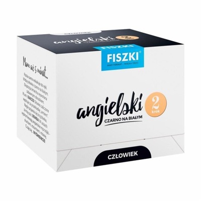 ANGIELSKI CZARNO NA BIAŁYM FISZKI - CZŁOWIEK 2