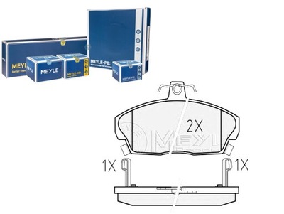 Тормозные колодки тормозные honda перед civic concerto 1,4-1, фото №1