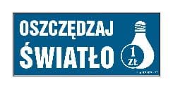 OSZCZĘDZAJ СТОП СИГНАЛ 70X 30 - ЛИСТ 12 NAKLEJEK ПЛЕНКА САМОКЛЕЮЩИЙСЯ