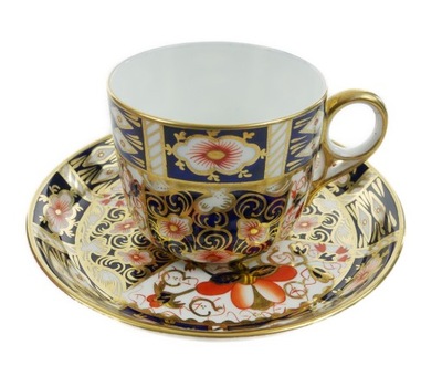 ANTYK - KAWOWA FILIŻANKA IMARI - ROYAL CROWN DERBY Z 1903r.