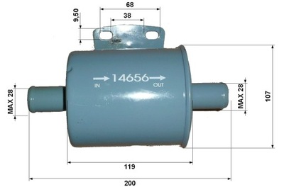 FILTR OLEJU HYDRAULICZNEGO POWROTNY TOYOTA