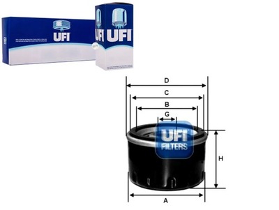 FILTRAS ALYVOS RIO 1.4I 11- UFI 