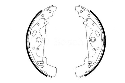 Bosch тормозные колодки тормозные land rover freelander 00- фото №1
