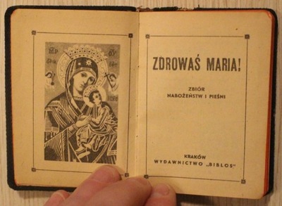 KSIĄŻECZKA - ZDROWAŚ MARIA ! Kraków, 1947 rok, 192 strony