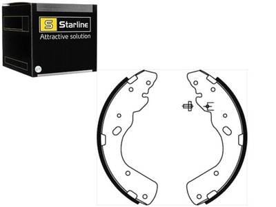Гальмівні колодки гальмівні набір ford ranger 2012 2.5 td kpl starline фото №1