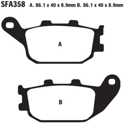 PADS BRAKE EBC SFA358 ORGANICZNE  