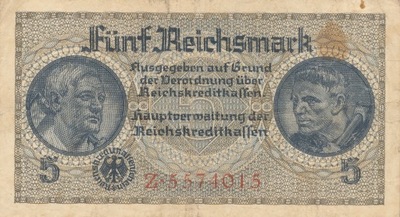 [MB4979] Niemcy 5 reichsmark 1939-1944