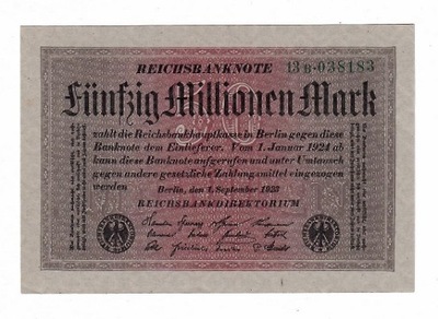 Notgeld 50 Milionów Marek 1923r