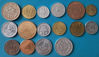NEPAL zestaw 14 monet