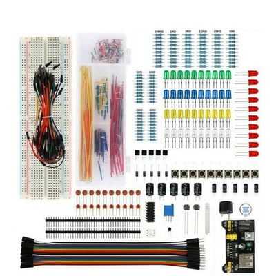 Zestaw elementów elektronicznych do Arduino, Pi - płytka stykowa - 830 szt