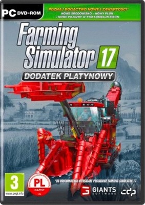 FARMING SIMULATOR 17 DODATEK PLATYNOWY PC PL NOWA