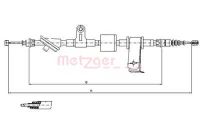 METZGER ТРОС ТОРМОЗНОЙ РУЧНОГО