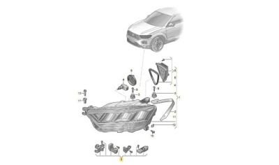 Оригинальный номер vw 2ga998225a набор ремонтный лампы левый vw t-roc 2ga фото №1