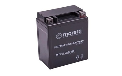 Akumulator GEL MTX7L-BS Moretti YTX7L-BS 7Ah