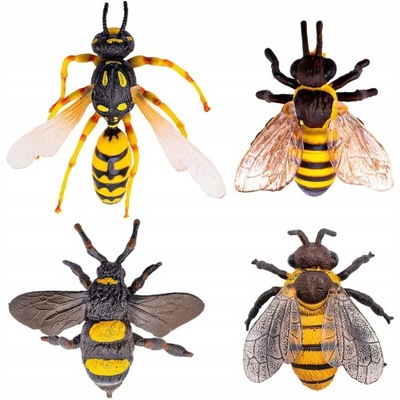 Figurki pszczoły figurki owadów z wzorem owadów