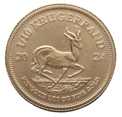 Złota moneta Krugerrand 1/10 oz 2024