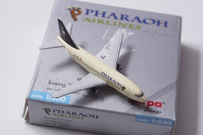 HERPA Pharaoh Airlines Boeing 737-200 skala 1:500