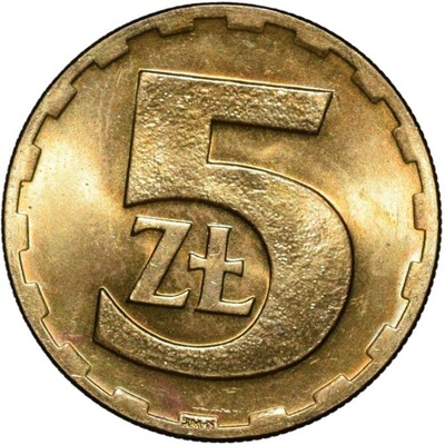 5 zł złotych 1977 Stan -I Menniczy