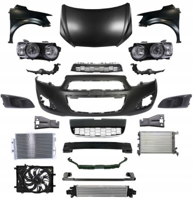 Chevrolet aveo t300 2011-2014 kompletny перед pas фото №1