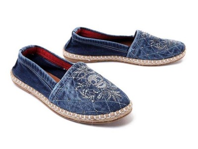 Espadryle damskie LANQIER 40C294 jeans r38