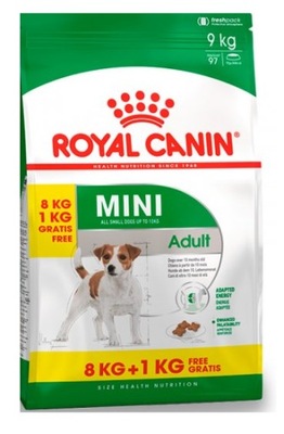 Royal Canin Mini Adult Karma 8 kg + 1 kg GRATIS