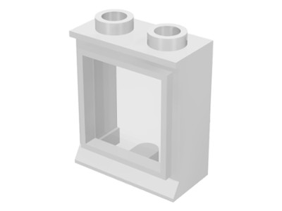LEGO Okno bez otw z szybą 1x2x2 7026 Biały 1szt