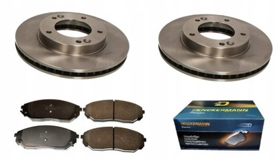 Гальмівні колодки гальмівні диски kia sorento 2001-2009 перед kpl фото №1