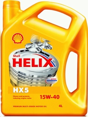SHELL 15W40 4L. HELIX HX5