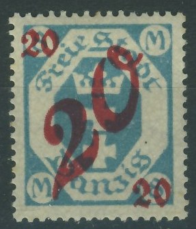 W.M. Gdansk 20 Mark / 8 M. - Herb