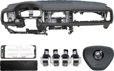 Приборная панель консоль подушка безопасности ремни skoda kodiaq фото №1