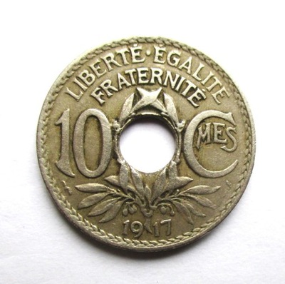 10 Centymów 1917 r. Francja