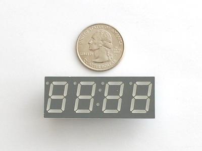 Wyświetlacz LED 7-segmentowy 4 cyfry 0,56” niebies