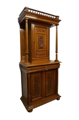 STARY ZGRABNY KREDENS KABINET ORZECH FRANCJA