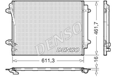 DENSO CONDENSADOR DE ACONDICIONADOR VW CC B7 PASSAT ALLTRACK B7 PASSAT B6  