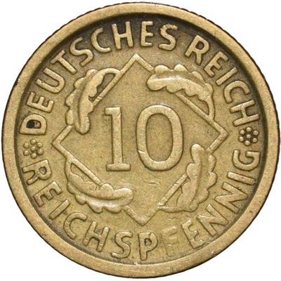 10 Reichspfennig 1925 D