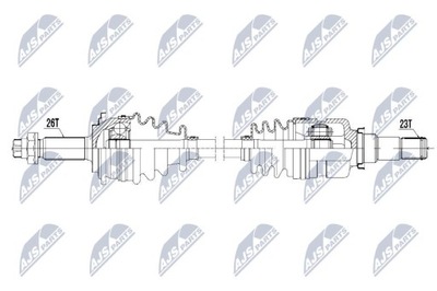 SEMI-EJE DE ACCIONAMIENTO TOYOTA YARIS 1.0,1.3 06-11 /PRAWA,M  