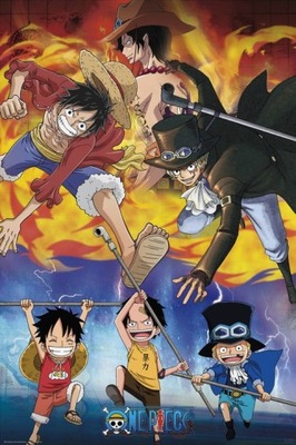 One Piece Ace Sabo Luffy - plakat 61x91,5 cm