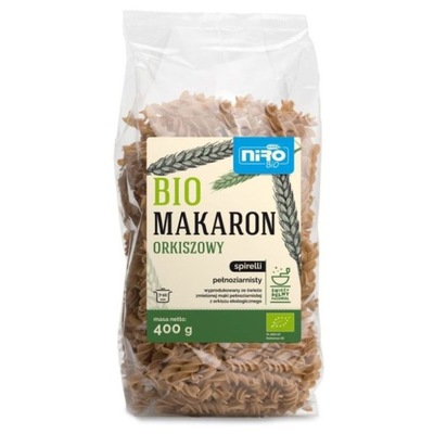 Makaron Pełnoziarnisty Orkiszowy Spirelli Bio 400g