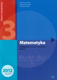 Matematyka LO 3 Podręcznik ZR OE PAZDRO