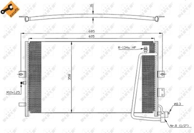 RADUADOR DE ACONDICIONADOR - CONDENSADOR EASY FIT 35269  