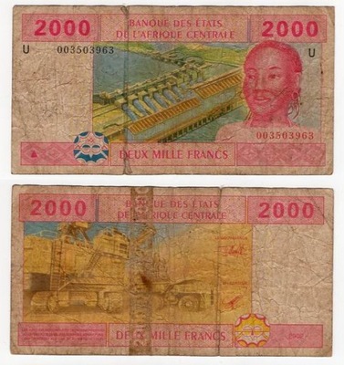 KAMERUN 2002 2000 FRANCS