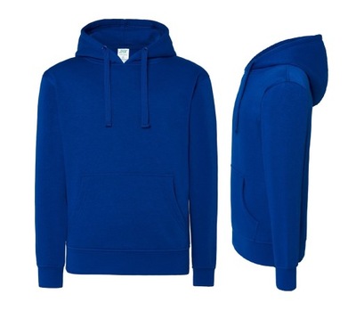 Bluza dresowa damska Z KAPTUREM kangurka JHK SWUL KNG niebieska RB r. XXL