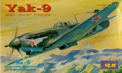 Model samolotu Yak - 9 WWII Soviet Fighter 1:72