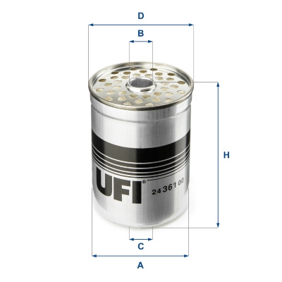 FILTRO COMBUSTIBLES UFI (OEM QUALITY) PSA/DAF/FORD/FSO/LA  