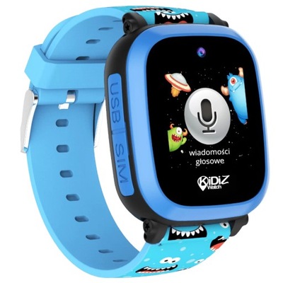 Smartwatch zegarek dla dzieci KidiZ One Niebieski