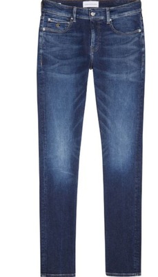 Calvin Klein Jeans spodnieJ317220 granatowy 33/34