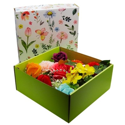 Flower Box Kwiaty Mydlane Róże Twoja Dedykacja Z1