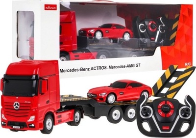 Rastar Samochód MercedesBenz Actros + AMG GT (1:24)