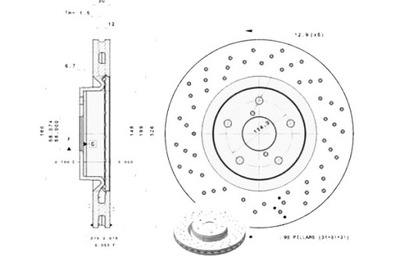 Brembo 09.7812.2x диск тормозная фото №1